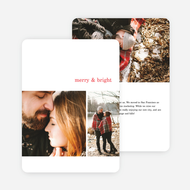 Quick Cheers Family Photo Cards - Red