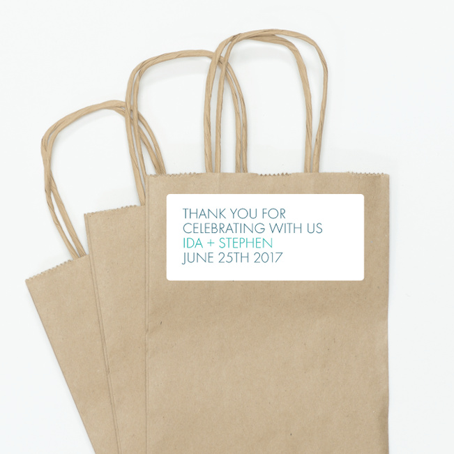 All Caps Wedding Response Addressing. - Green