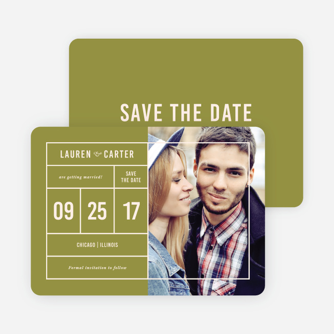 It’s a Date Save the Dates - Green