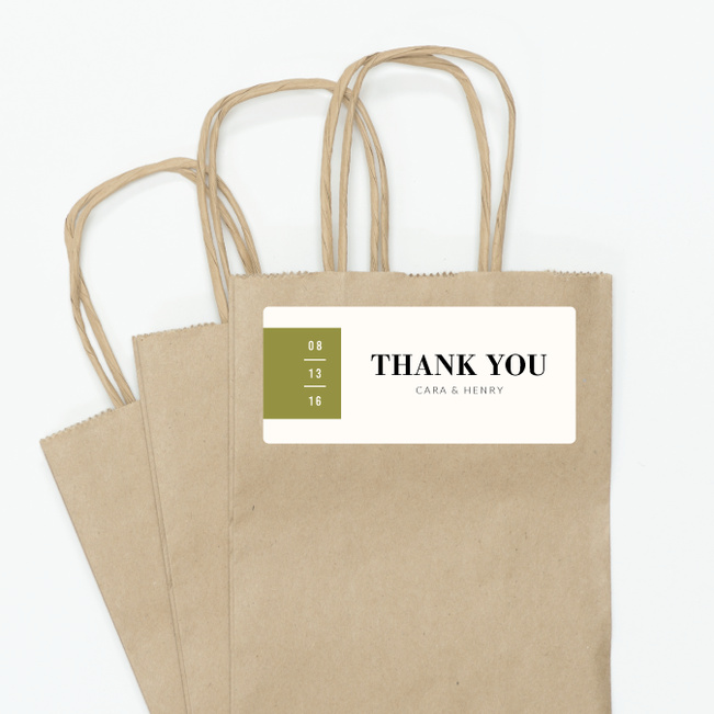 Diamonds in the Rough Wedding Gift Tags & Stickers - Green Diamonds in the Rough - Green