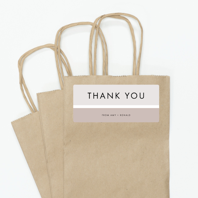 Stripe It Wedding Gift Tags and Stickers - White