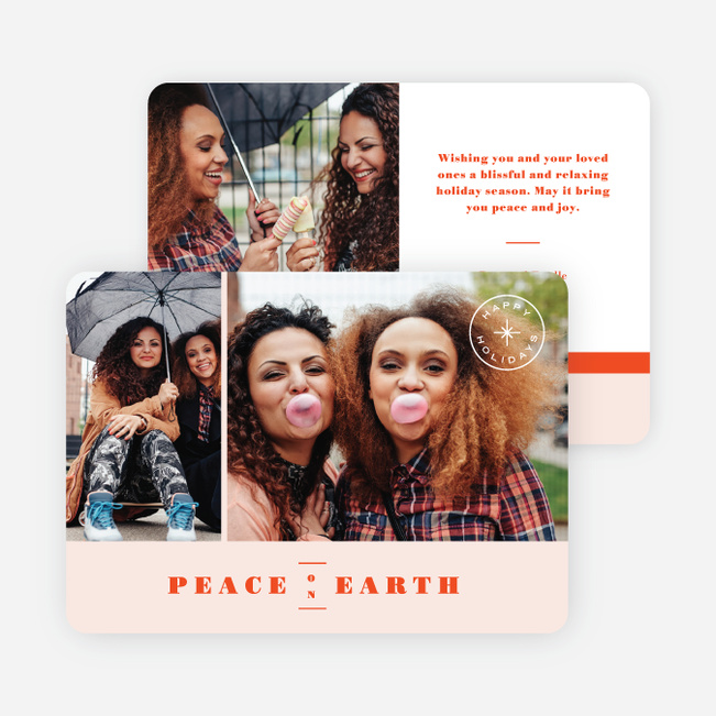 Peace of Earth Holiday Cards - Red