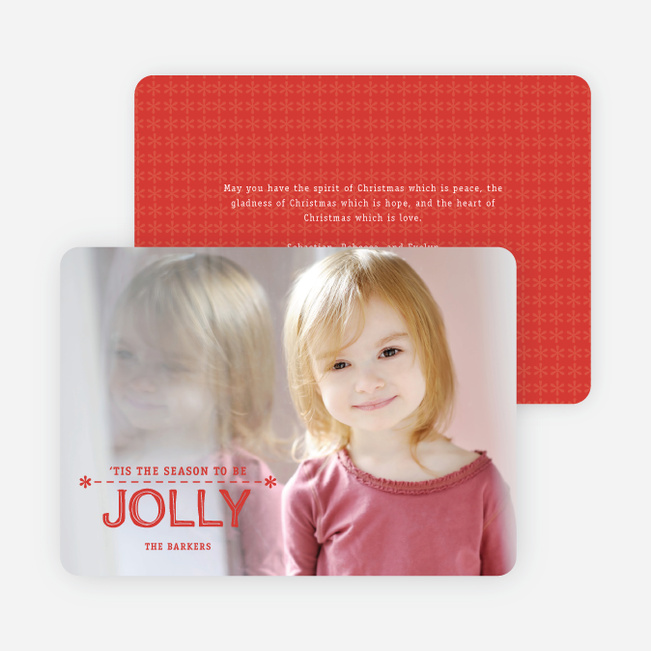 Tis the Season to be Jolly - Red