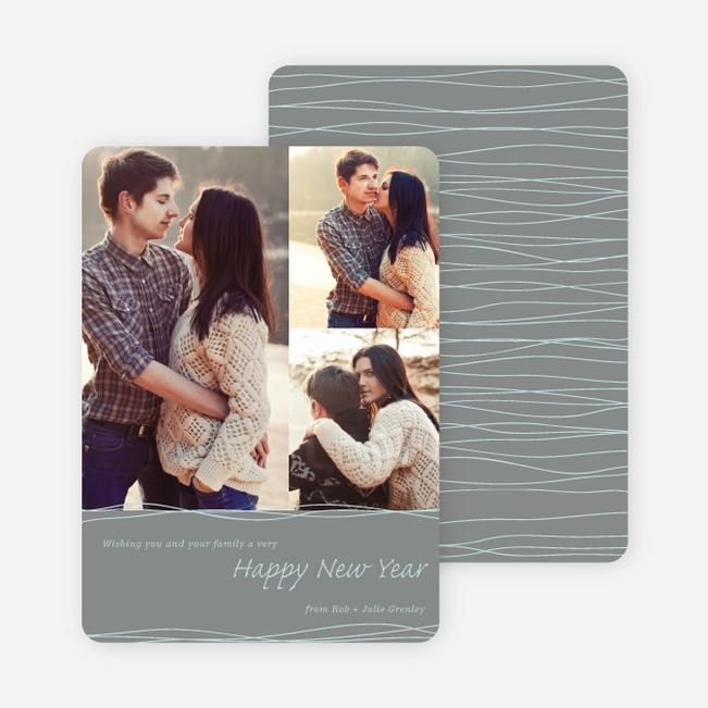 Very Happiest New Year Cards - Green