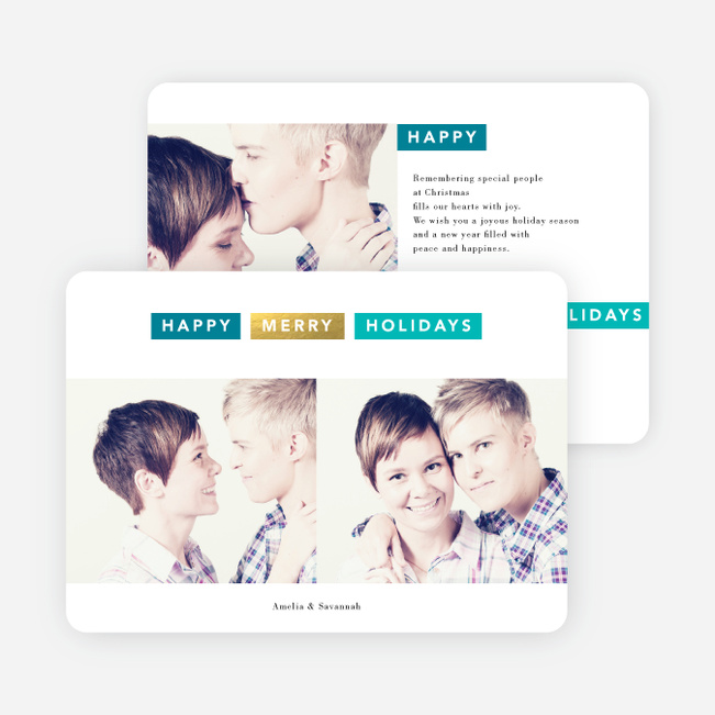 Very Merry Holidays - Blue