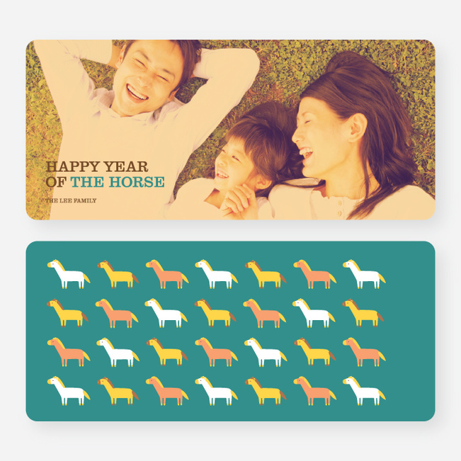 A Stable of Horses to Celebrate the Year of the Horse - Blue