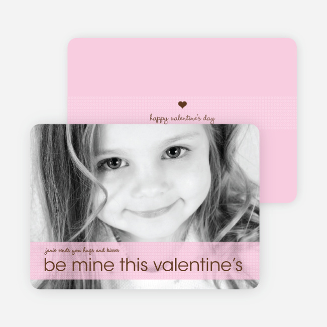 Be Mine Valentine’s Day Photo Cards - Lavender