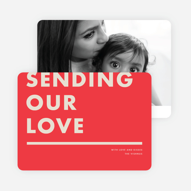 Sending Our Love Valentine’s Day Cards - Red