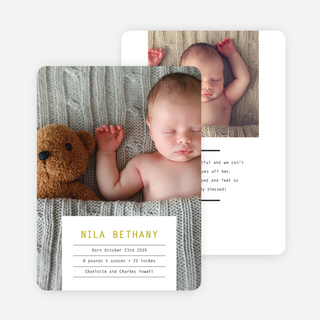 Centered Label - Green