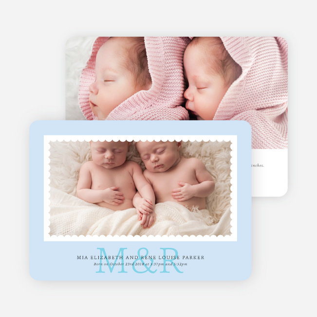 Scallop Border - Blue