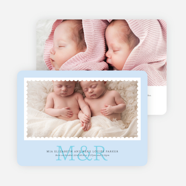 Scallop Border - Blue