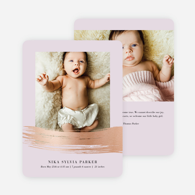 Foil Brushstroke Joy - Purple