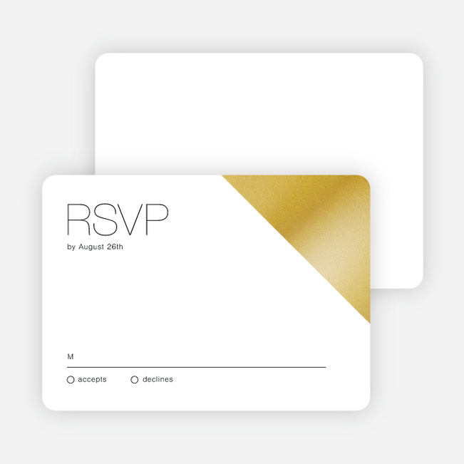 Cornerstones of Bliss Wedding Response Cards - White