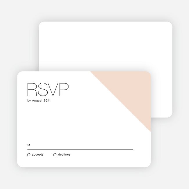 Cornerstones of Bliss Wedding Response Cards - Pink