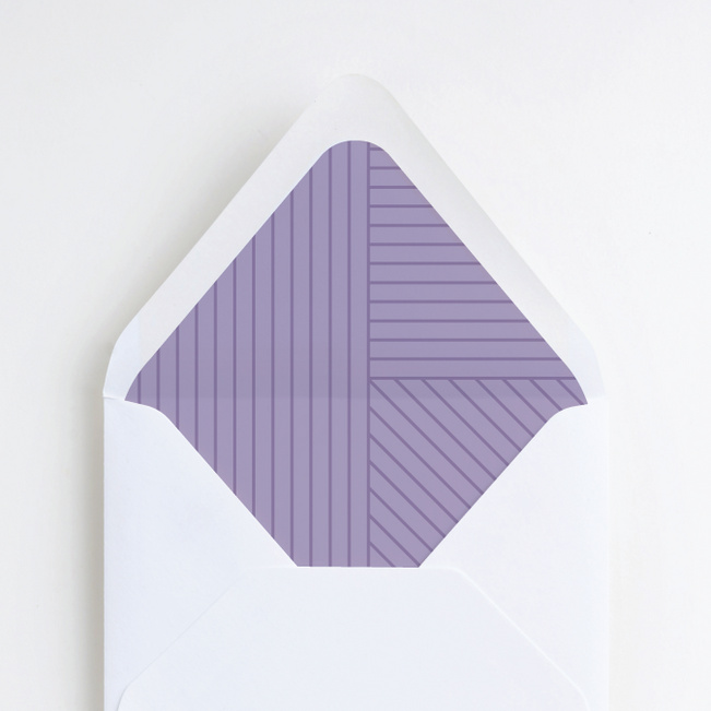Diagonal Chic Envelope Liners - Purple