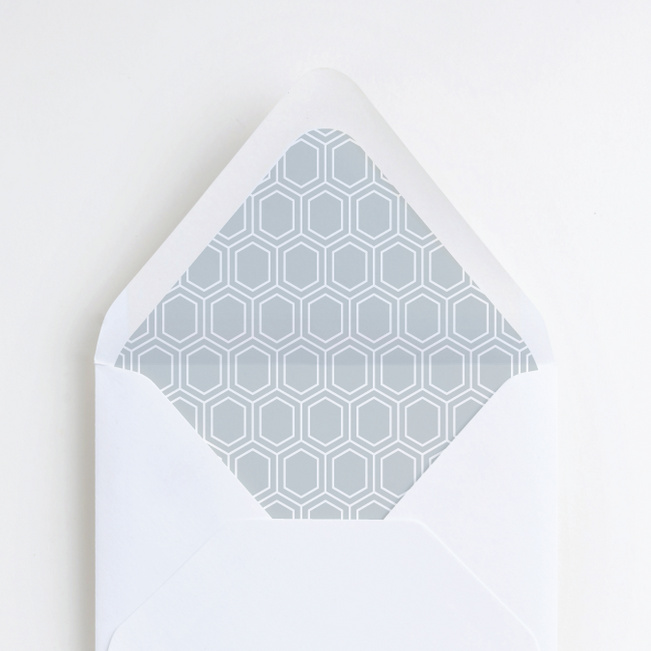 Hexagon Bliss Envelope Liners - White