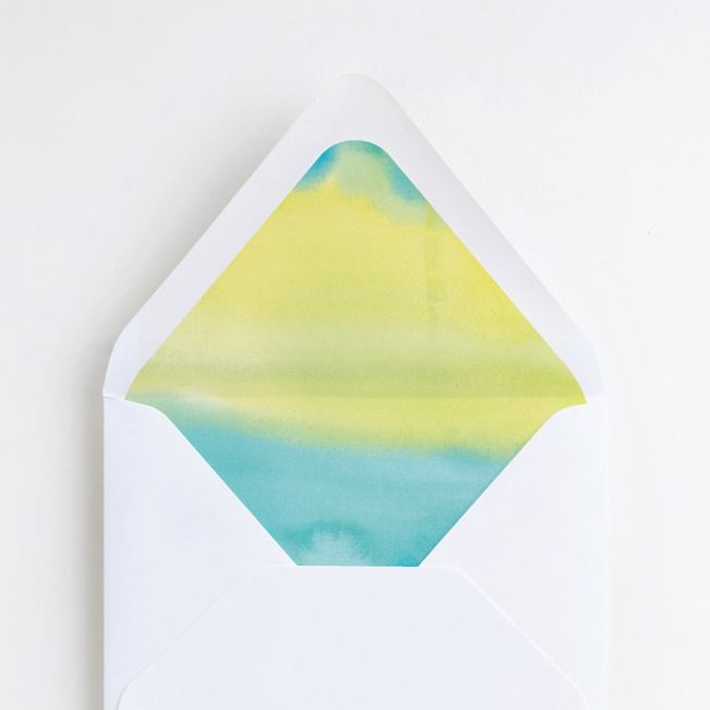 Infused Watercolors Envelope Liners - Green