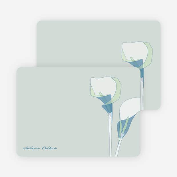 Elegant Flowers: Personal Stationery - Main