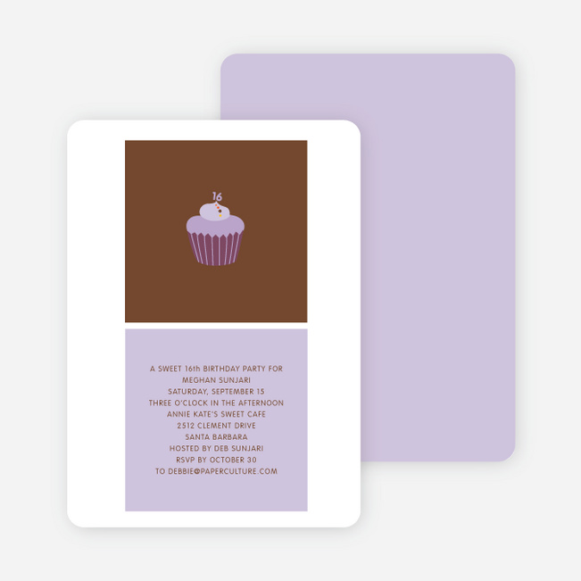 Cupcake Party - Purple Tulip