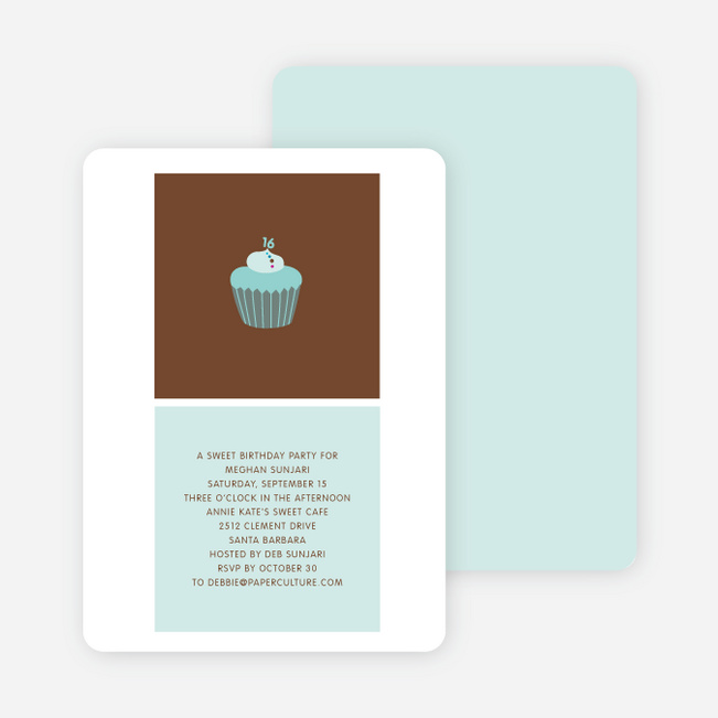 Cupcake Party - Blue Icing