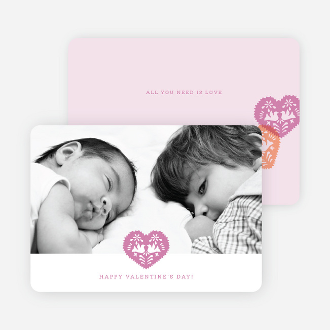 Hearts, Doves and Paper Cutouts for Valentine’s Day - Fuchsia