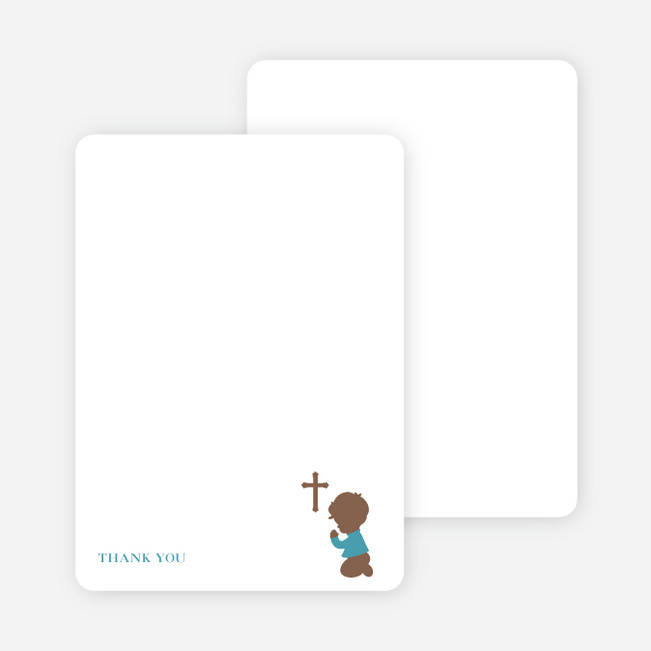 Stationery: ‘Prayers Answered’ cards. - Greenish Blue