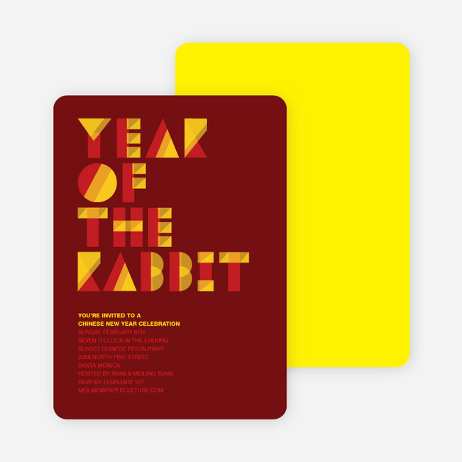 Symbols of the New Chinese Year - Orange Red