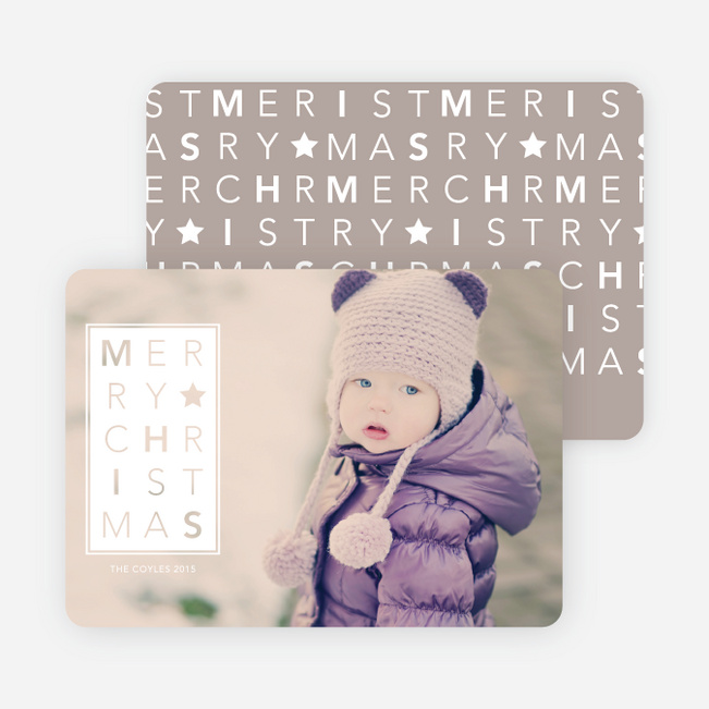Merry Christmas Letters - White