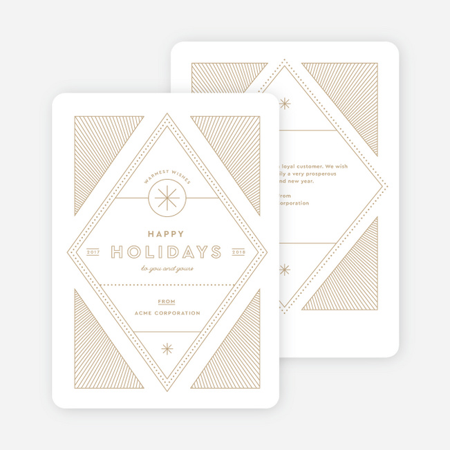 Artisanal Lines Holiday Cards - Beige