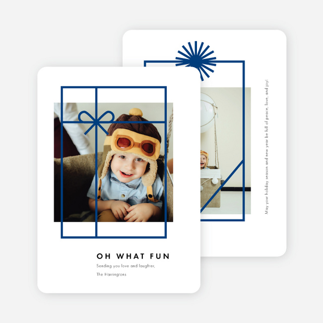 Gift Frames Holiday Cards - Blue