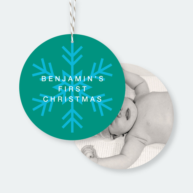 Snowflake Christmas Ornaments - Blue