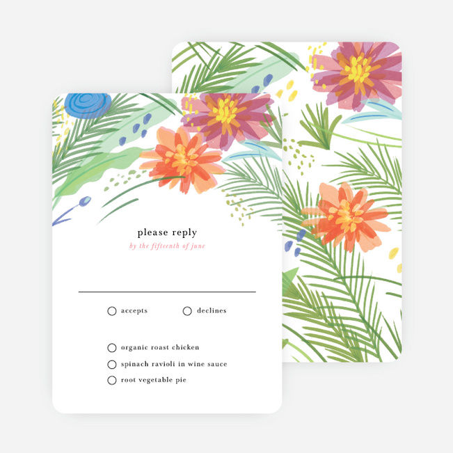 Field of Dreams Wedding Response Cards - Multi