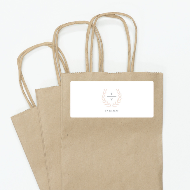 Look to Your Laurels Wedding Gift Tags and Stickers - Gray