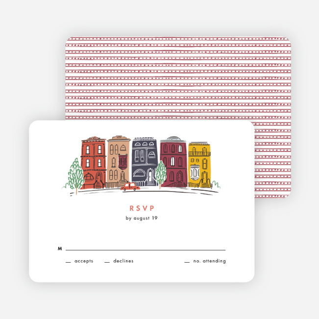 Brooklyn Bridge Views Wedding Response Cards - Multi