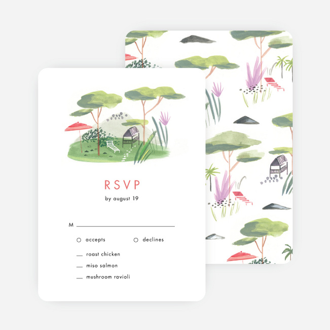 Destination Bound Wedding Response Cards - Multi