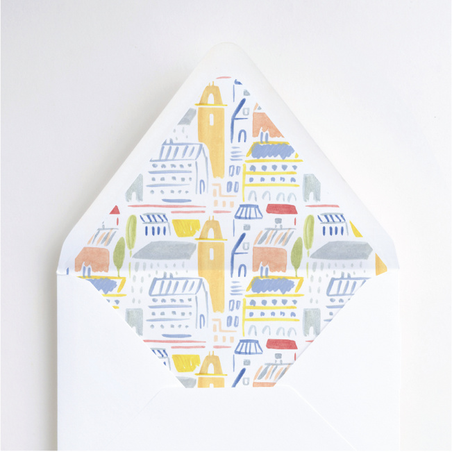 Paris Connection Wedding Envelope Liners - Multi