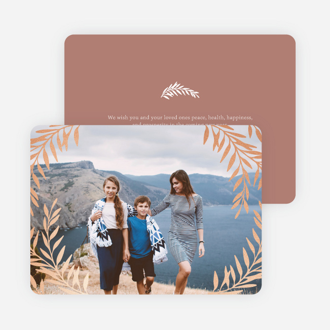 Foil Fabulous Christmas Photo Cards & Holiday Photo Cards - Red