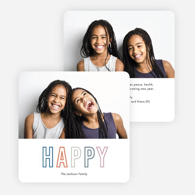 Shades Of Cheer New Year Cards and Invitations - Multi