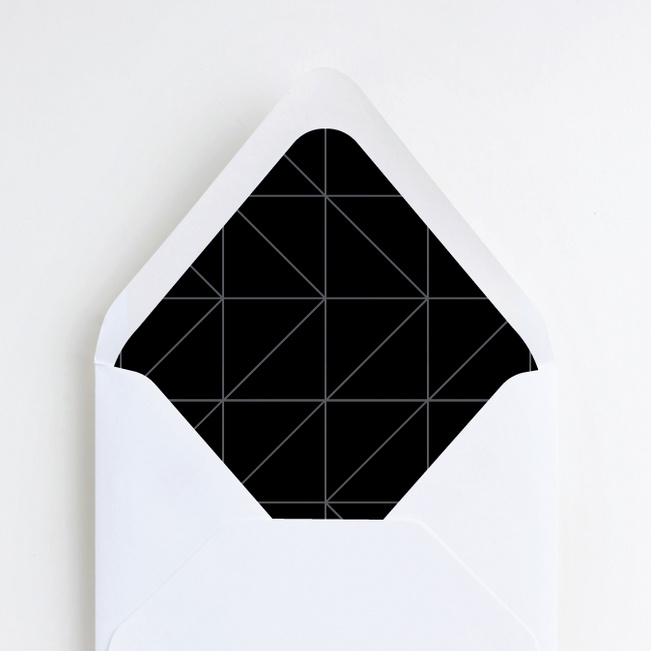 Modern Times Wedding Envelope Liners - Black