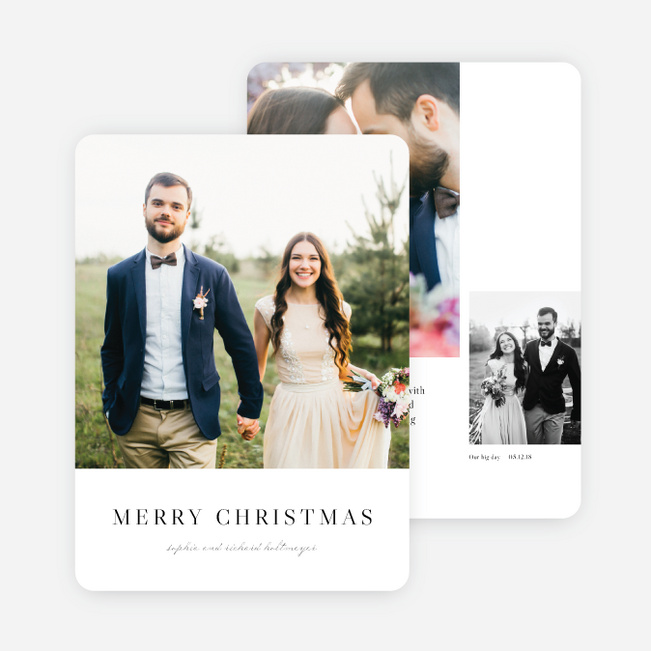 Married & Bright Christmas Cards - Black