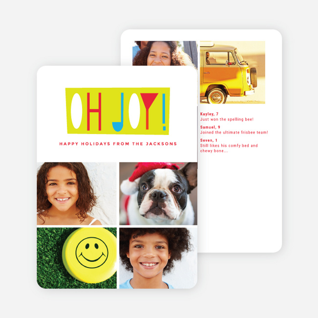 Oh Joy Holiday Cards - Red