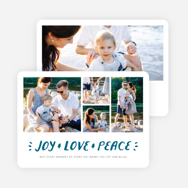 Three Wishes Holiday Cards - Blue