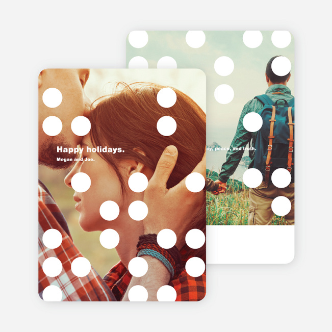 Winter Storm Photo Holiday Cards - White