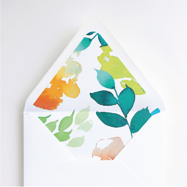 Springtime Watercolors Wedding Liners - Multi