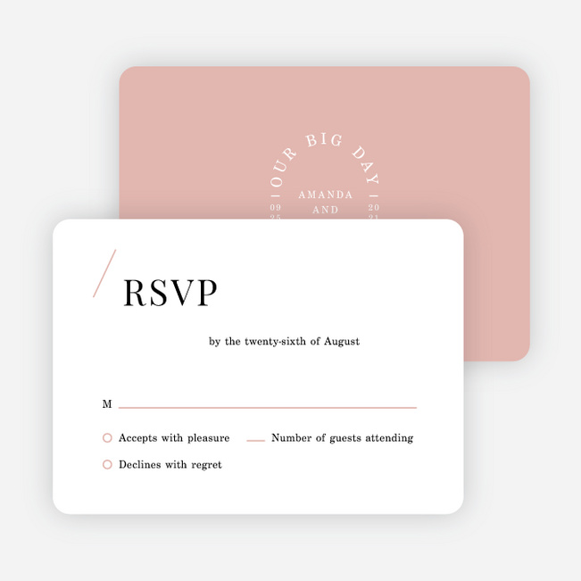 Floral Simplicity Wedding Invitation Suites - Pink