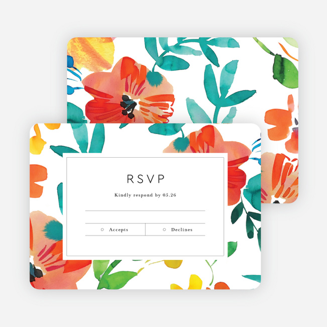 Tropical Celebration Wedding Invitations - Multi