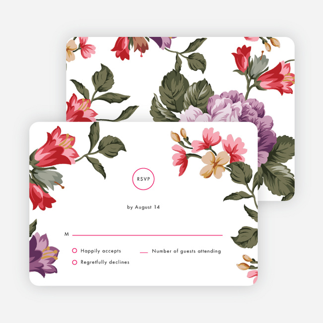 Enchanting Blooms Wedding Invitation Suites - Multi