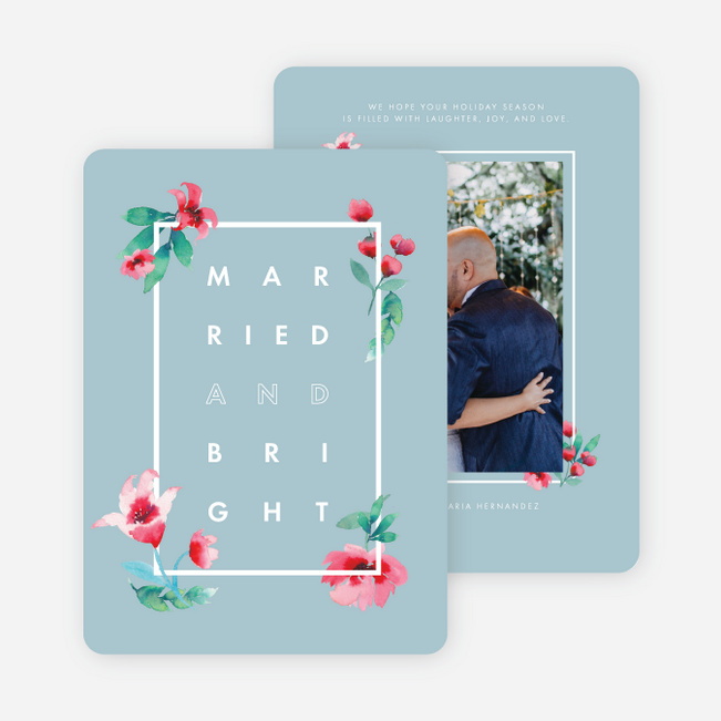 Drinks on Us Multi Photo Holiday Cards - Green