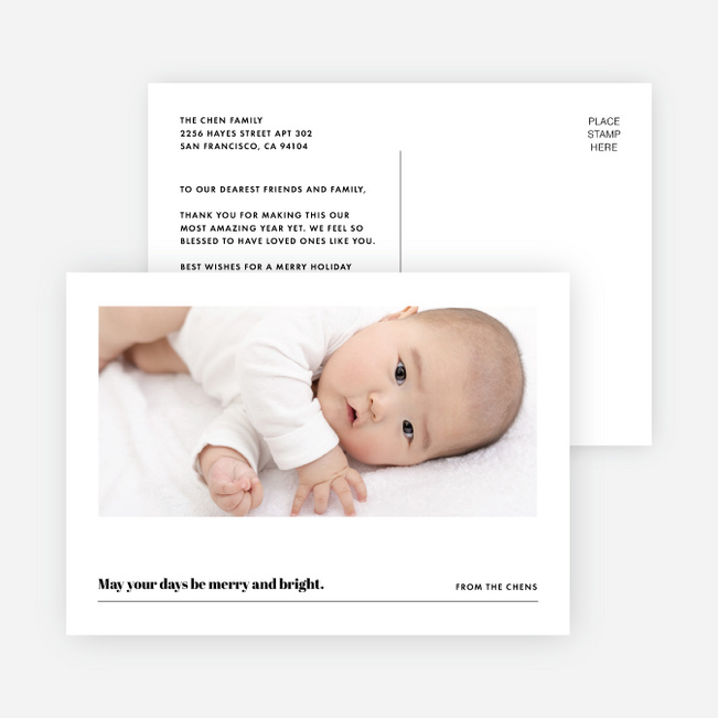 Slideshow Holiday Cards - Black