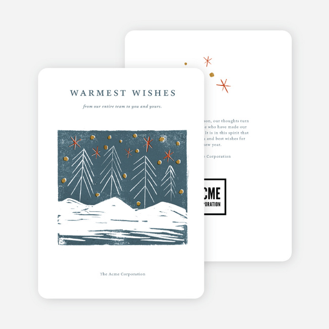 Artistic Scenery Company Holiday Cards - Blue